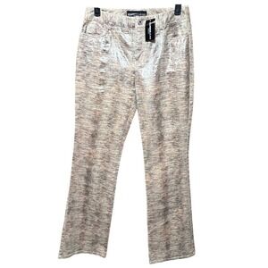 NWT Express Jeans Snakeskin Print Stretch Shimmer Pants Womens Size 1/2